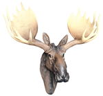 Realistic Artificial Moose Head 