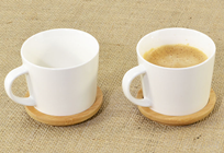 Elegant Porcelain Mug with Multipurpose Placemat - Set of 2