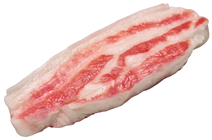 Fake Raw Pork Belly Meat Slice 