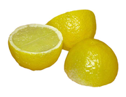 Half a Plastic Lemon - 4cm Pk.3 