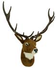 Artificial Deer Head Decoration with Hanging Loop