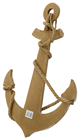 Wooden Anchor with Rope 