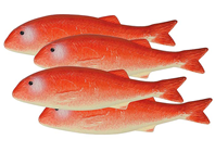 Plastic Red Mullet - 21cm Pk.4