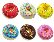 Colourful Ring Donuts - Pk.6 