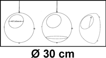 ORION PLASTIC SHELF FOR 30CM DIA. BALL 