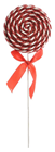 Small Red & White Swirl Lollipop 