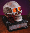 Light-Up Skull on Book 