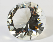 80mm Clear Diamond Cut K9 Crystal Glas 