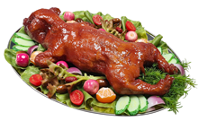 Suckling Pig with Garnish Platter 