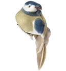 Blue and Grey Decorative Bird with Cli 