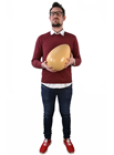 Giant Plastic Egg - Brown 30 x 20cm 