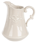 Embossed Cream Pitcher 