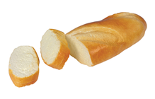 Plastic Baguette Half with Two Slices 