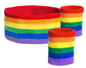 Rainbow Pride Sweat Band Set 