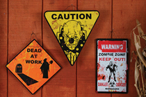 Zombie Warning Sign 