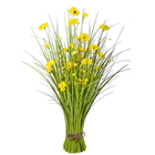 Freestanding Grass with Yellow Flowers