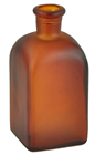 Square Glass Bottle - 13cm 