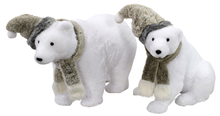 Polar Bears with Removeable Hat & Scarf