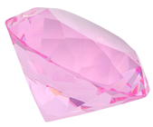 60mm Rose Pink Diamond Cut K9 Crystal% 