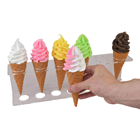 Lifelike Vanilla-Strawberry Ice-Cream Cone 