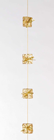 GLITTER GOLD PARCEL HANGER LARGE 1.7M 