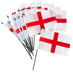 Polyester St. George''s Hand-Held Flag 
