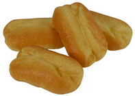 Plastic Bread Roll - 10cm Pk.4 