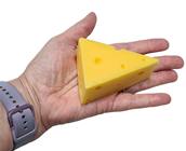 Realistic Artificial Cheese Wedge 