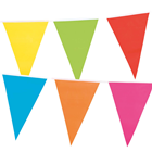 Multi-Colour Plastic Bunting - 10m 