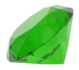 60mm Green Emerald Diamond Cut K9 Crys 