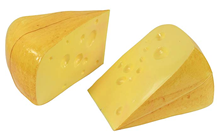 Plastic Emmental Cheese 17 x 13cm Pk.2 