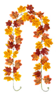 Autumnal Brown Shades Leaf Garland 