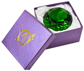 100mm Green Emerald Diamond Cut K9 Cry 