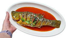 Imitation Steamed Fish on Plate 