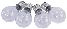 Outdoor Solar LED Clear Bulb-Shaped Lant 