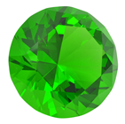 60mm Green Emerald Diamond Cut K9 Crys 