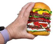 Fake Multi-Layer Jumbo Burger 
