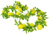 Plastic Lemon Garland - 2m Long 