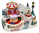 LED Christmas Carousel Scene 