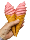 Fake Strawberry Angles Ice-Cream Cone 