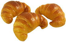 Plastic Croissant - Pk.3