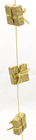 GLITTER GOLD PARCEL HANGER LARGE 1.7M 