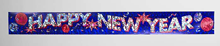 HAPPY NEW YEAR BANNER - 90 X 10CM 