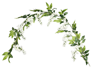 White Wisteria Garland 