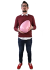 Giant Pink Egg - 30 x 20cm 