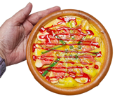 Fake Chicken Pizza 