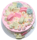 Pastel Decorated Party Cake 