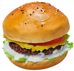 Lifelike Cheese Burger with Salad 