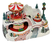 LED Christmas Carousel Scene 