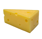 Realistic Artificial Cheese Wedge 